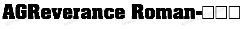 AGReverance Roman字体转换